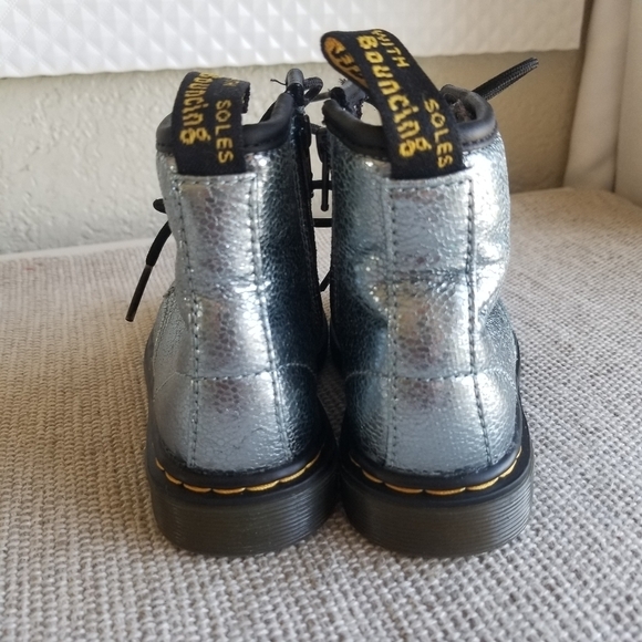 Dr. Martens | 1460 Crinkle Metallic Lace Up Boots - Picture 5 of 11